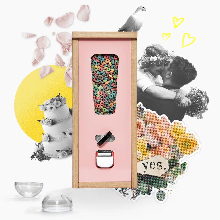 Kaugummiautomat als Hochzeitsgeschenk
