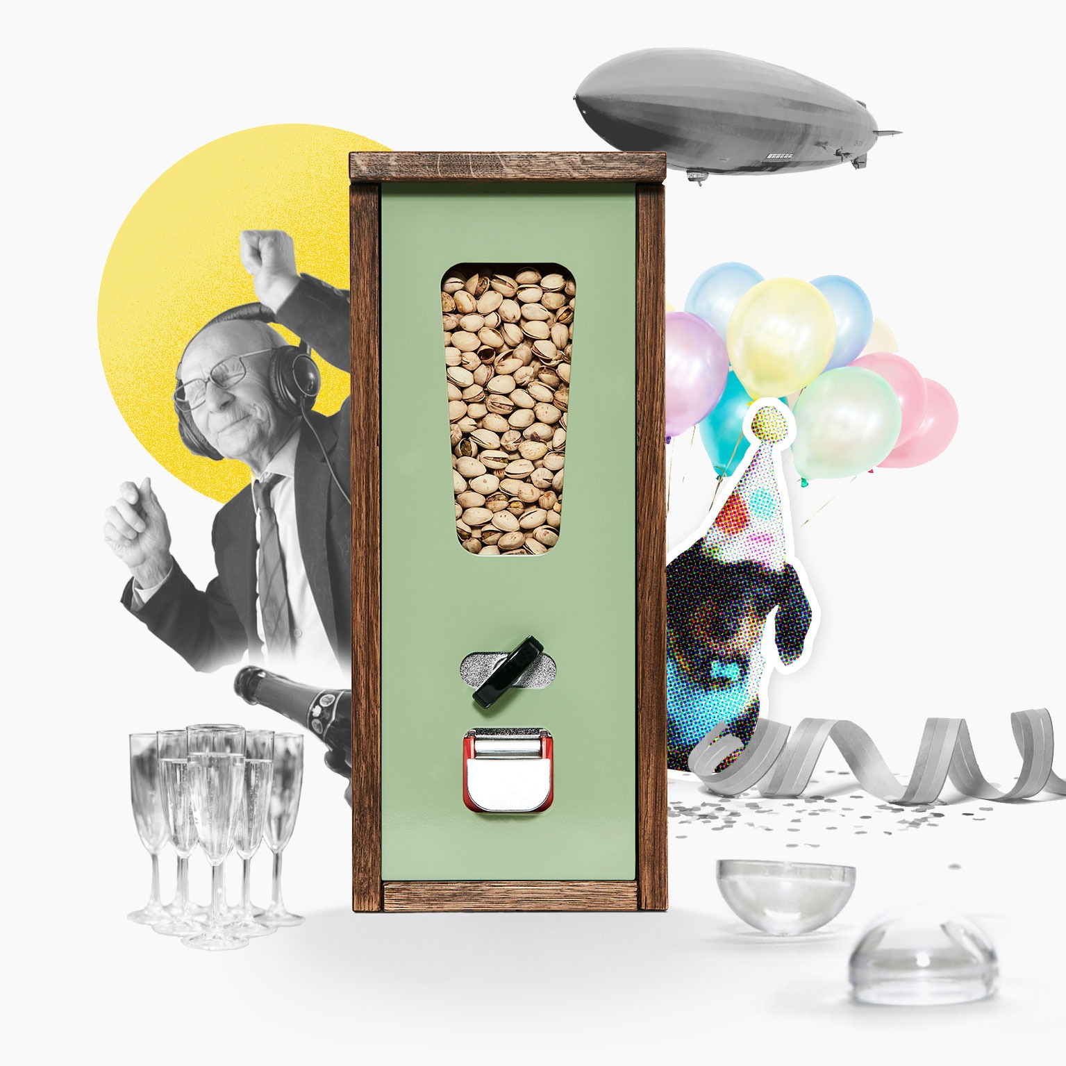 Kaugummiautomat als Geburtstagsgeschenk